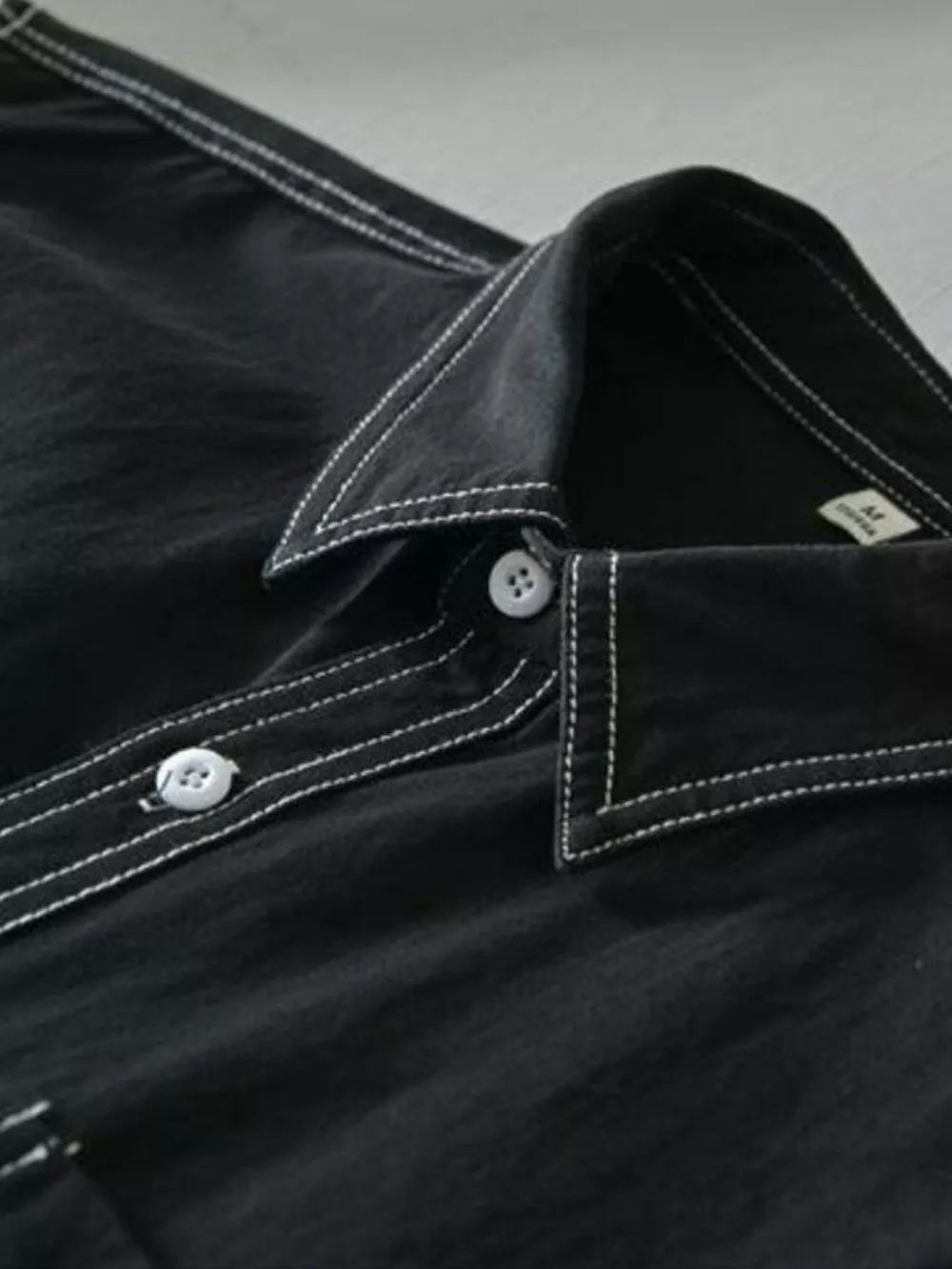 Men's Plus Size Button Up Long Sleeve Shirt, image 2