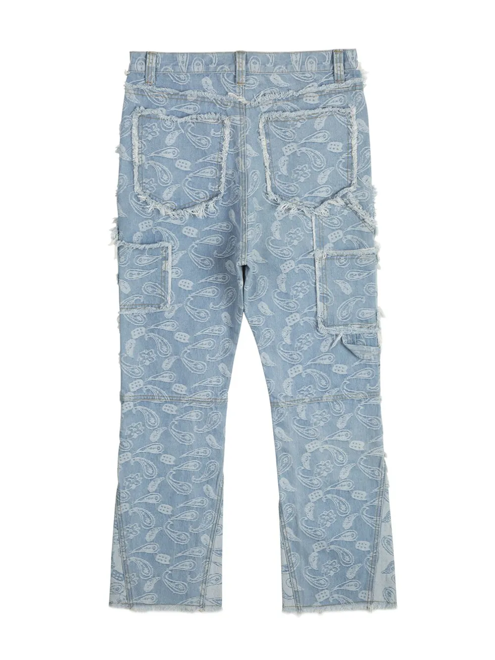 Men's Contrast Washed Bootcut Jeans, image 7