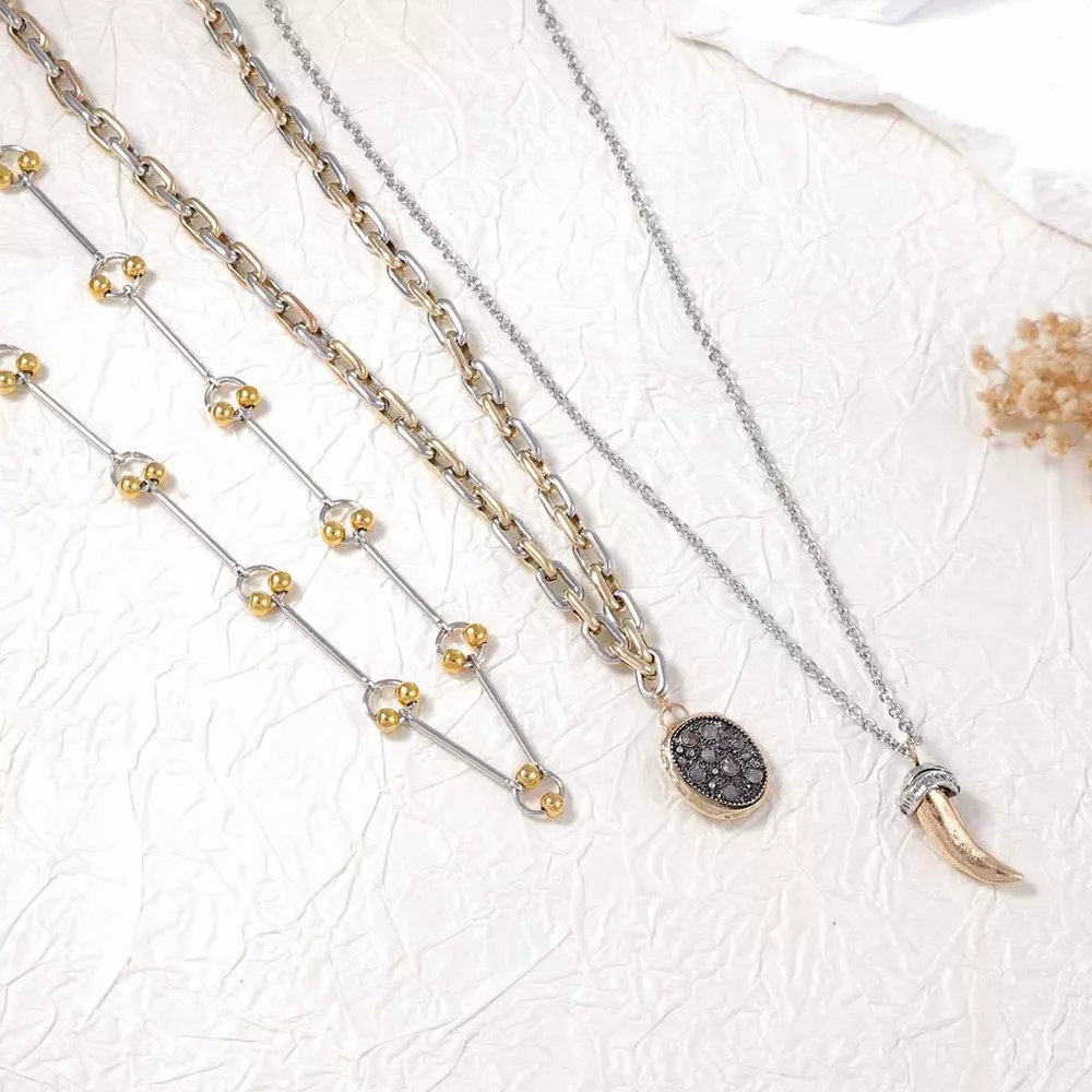 3 Piece Chain Pendant Necklace, image 3