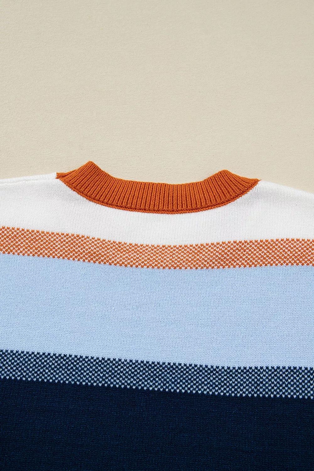Color Block Round Neck Tunic Sweater, image 9