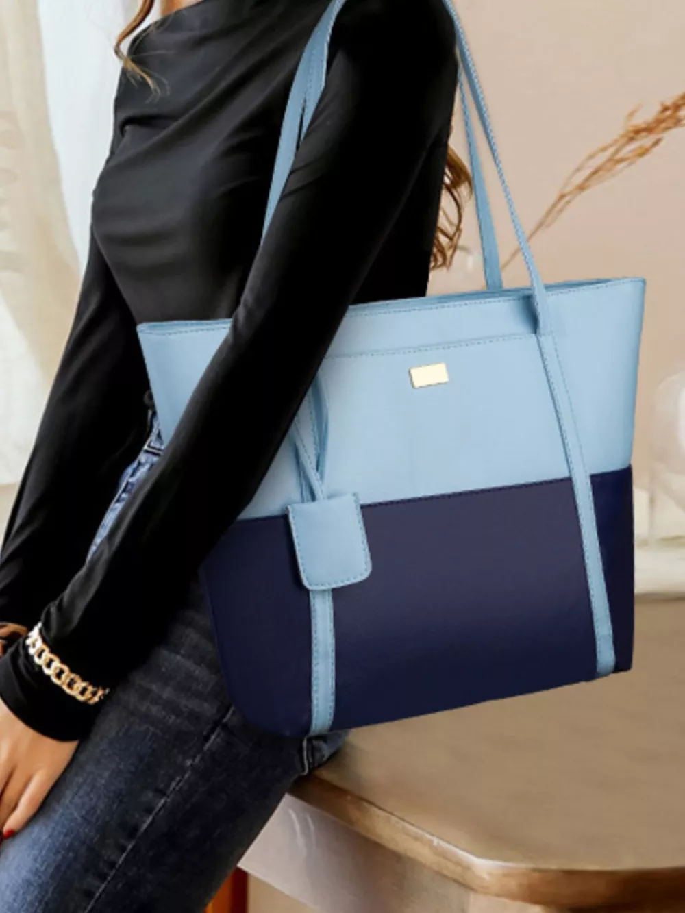 Two-Tone Tote Bag, image 2
