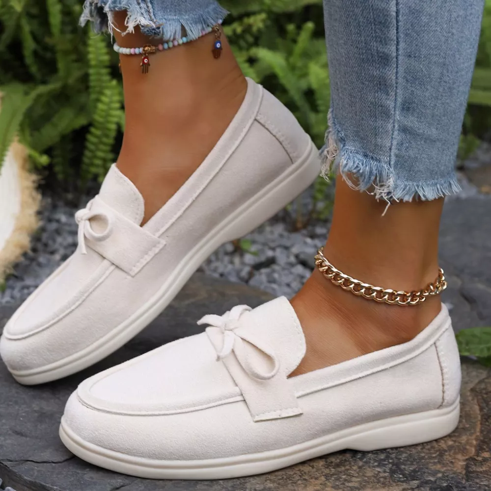 Bow Round Toe Slip-Ons, image 11