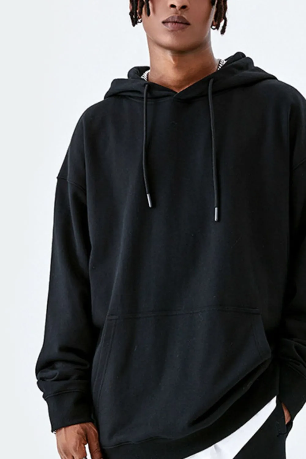 Men's Drawstring Kangaroo Pocket Hoodie, image 3