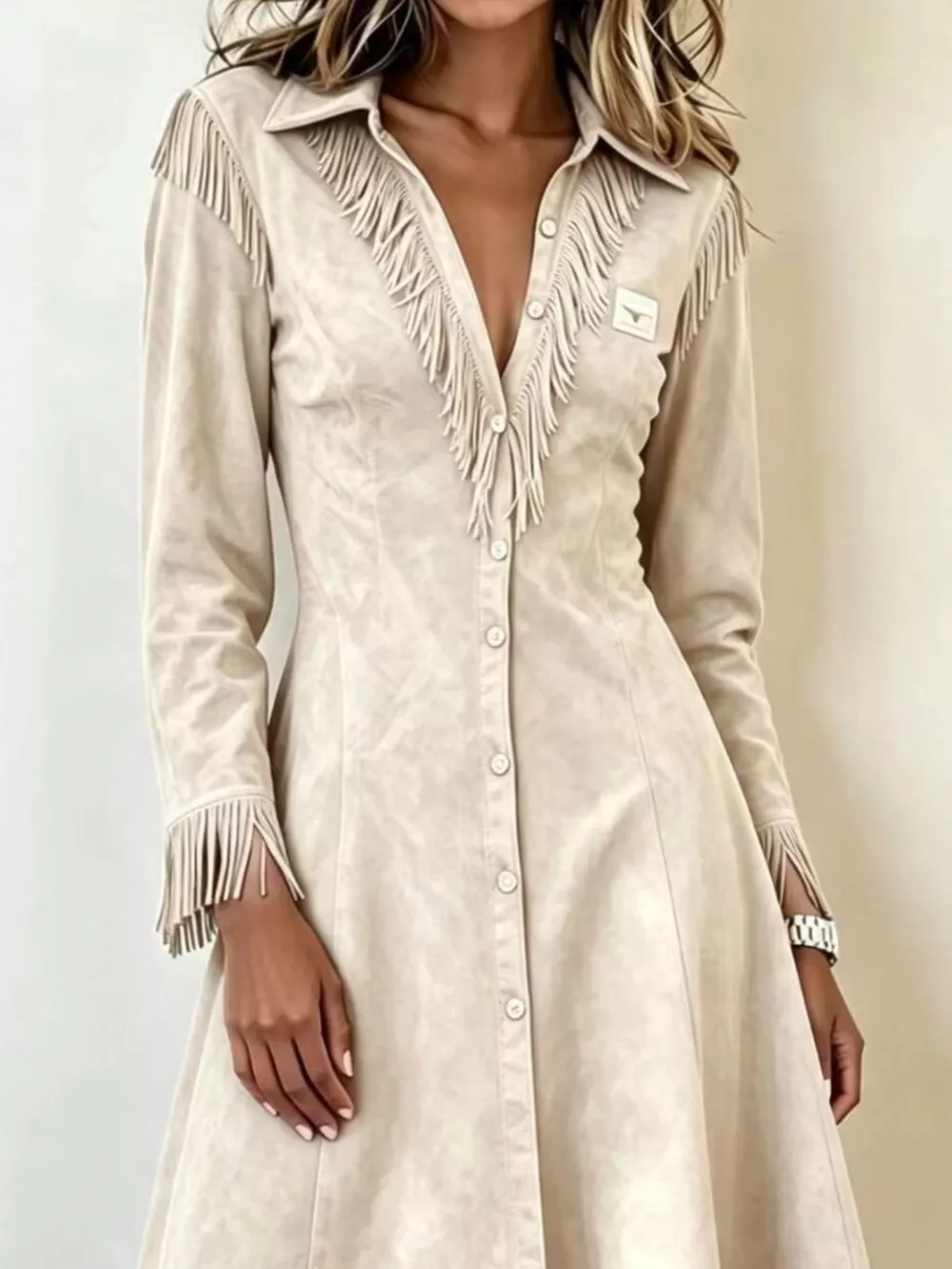 Full Size Fringed Button-Down Outerwear Plus Size, image 12