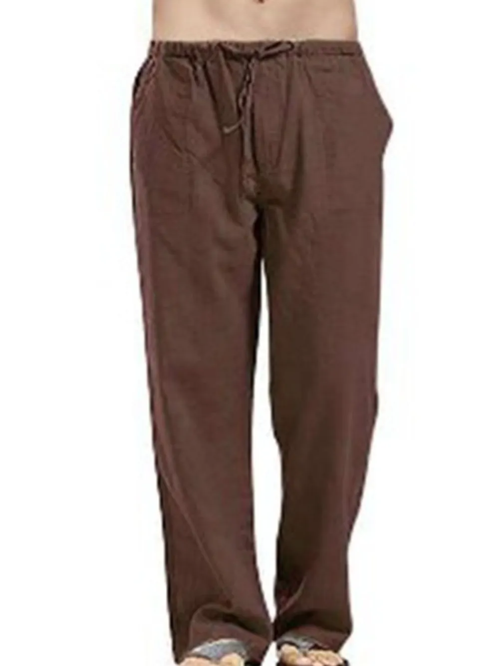 Men's Full Size Drawsting Straight Leg Pants Plus Size, image 6