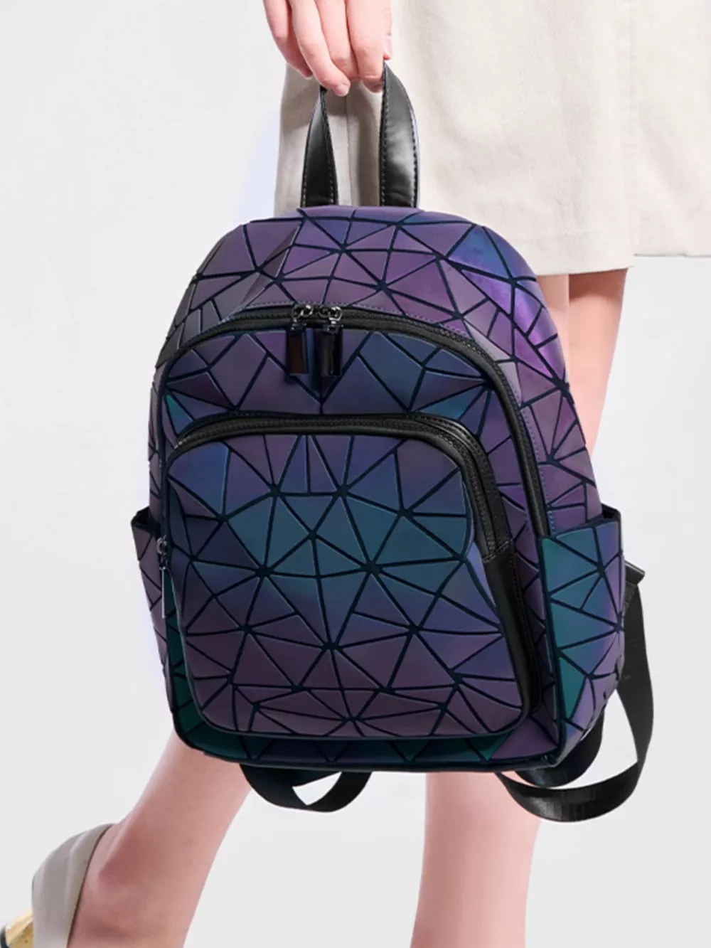 Geometric Backpack Bag, image 3