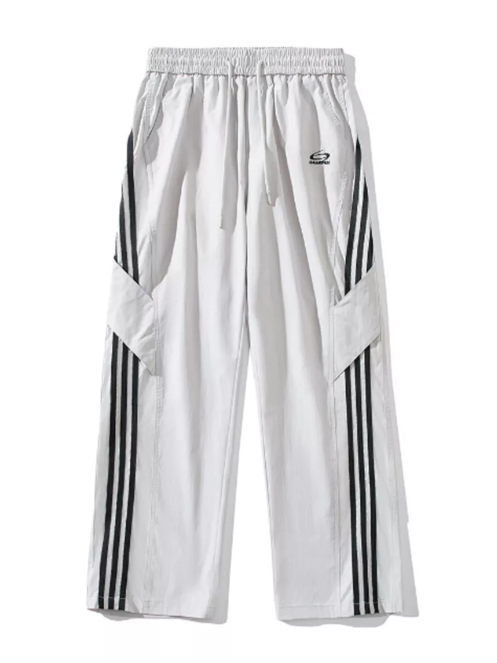 Men's Full Size Stripe Wide Leg Pants Plus Size, image 7