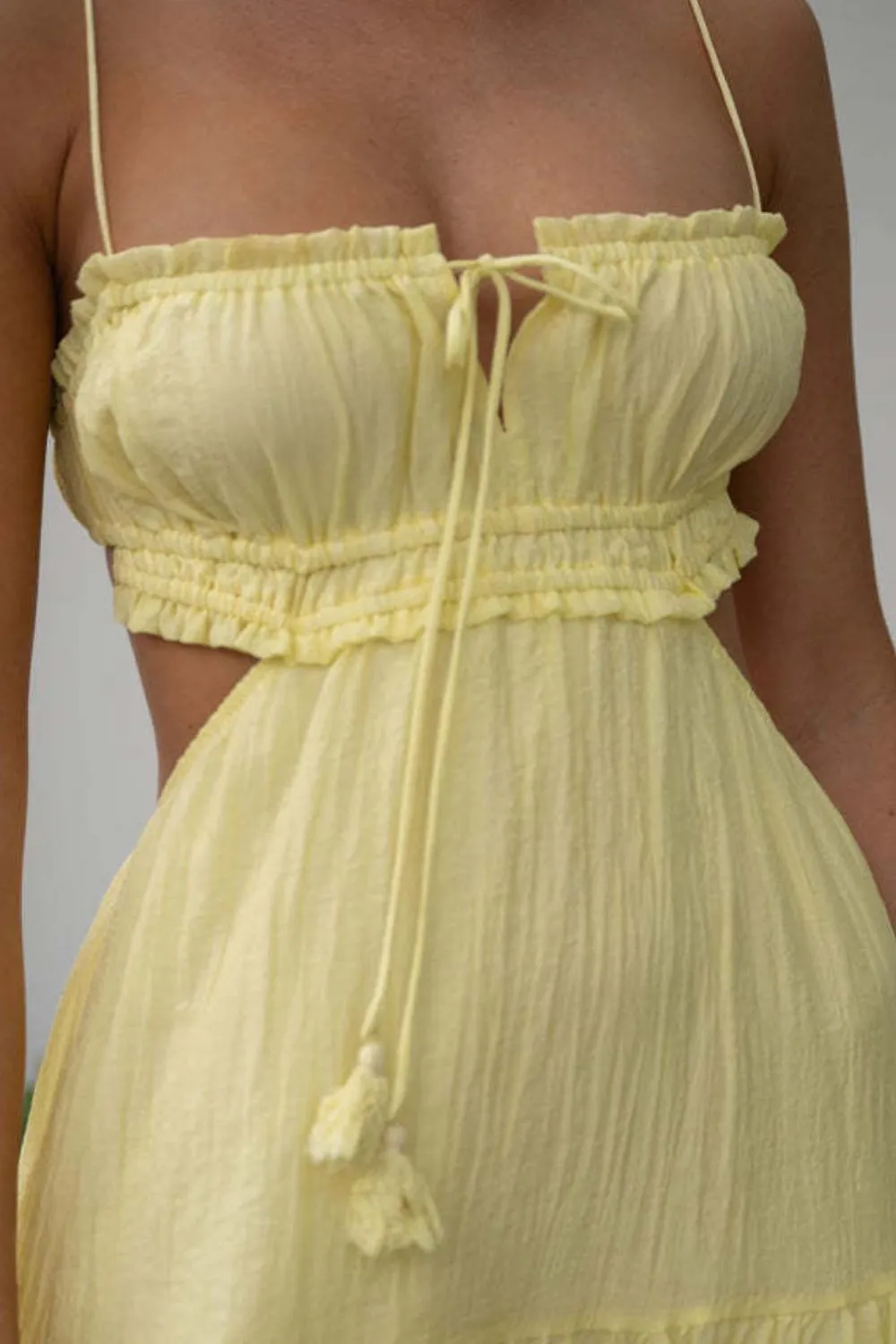 Cutout Square Neck Midi Cami Dress, image 8
