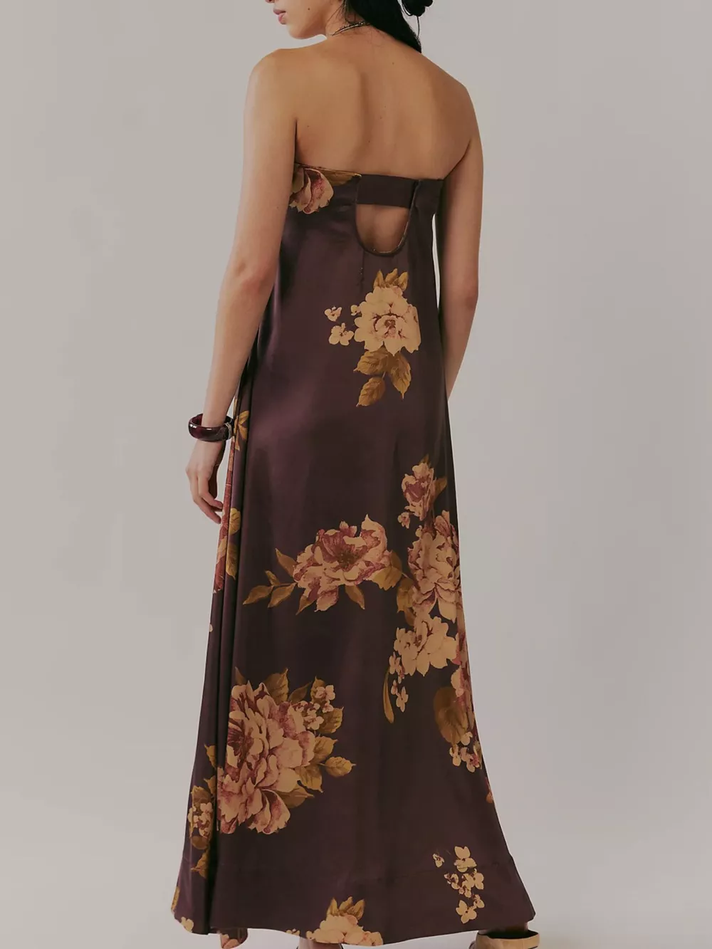 Floral Print Sleeveless Maxi Dress, image 5