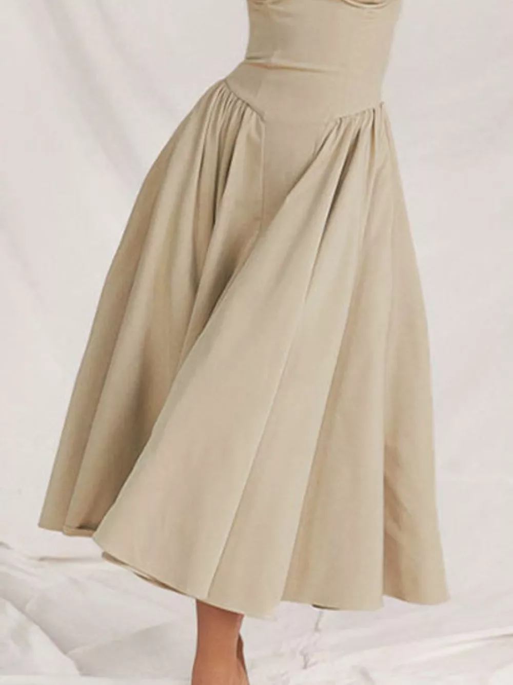 Sweetheart Neck Spaghetti Strap Midi Dress, image 10