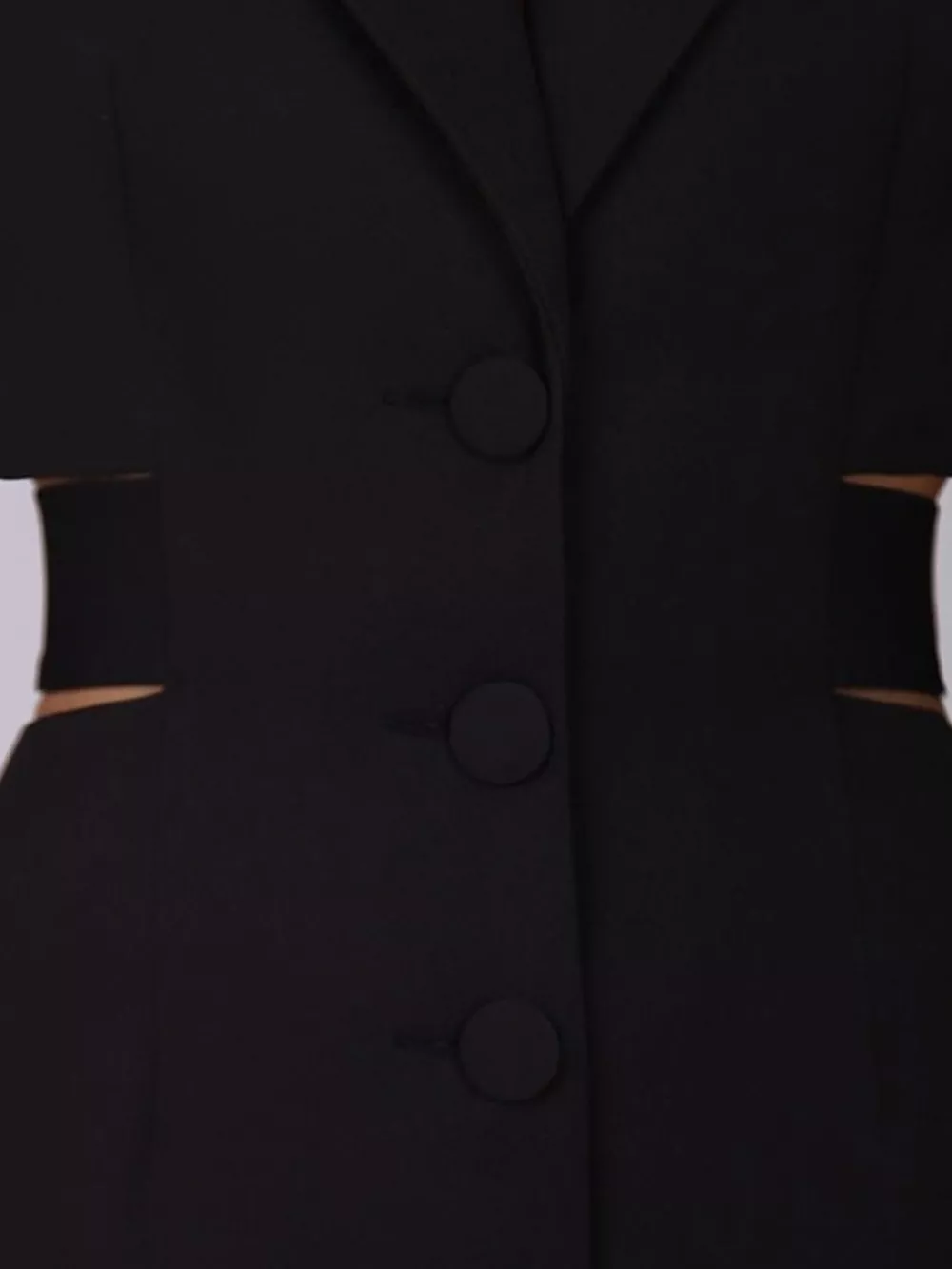 Button-Down Blazer Dress with Cut-out Waist, image 17