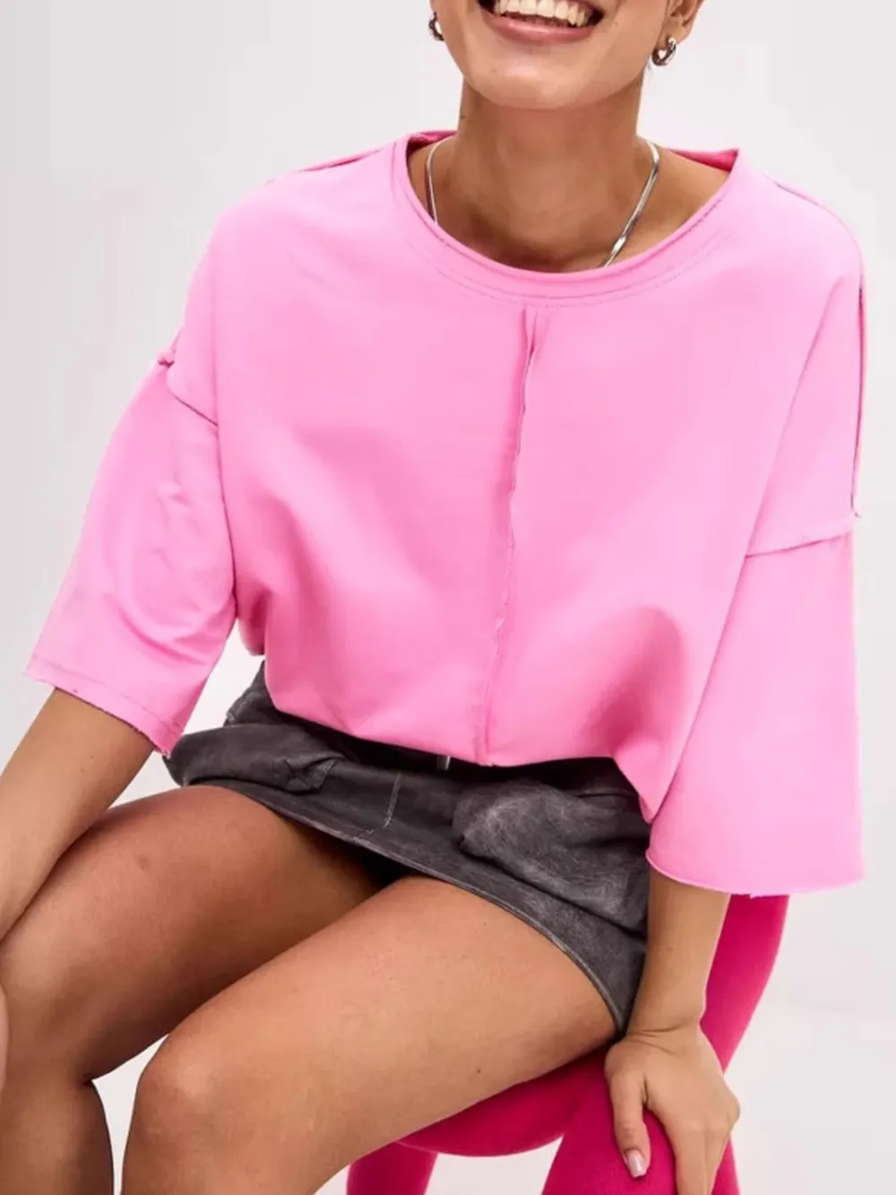 Round Neck Half Sleeve T-Shirt, image 2
