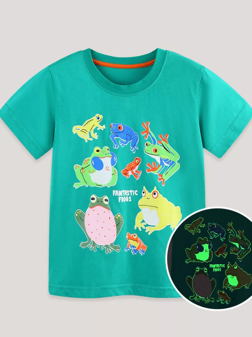 Children's Frog Print Short Sleeve T-Shirt, image 2