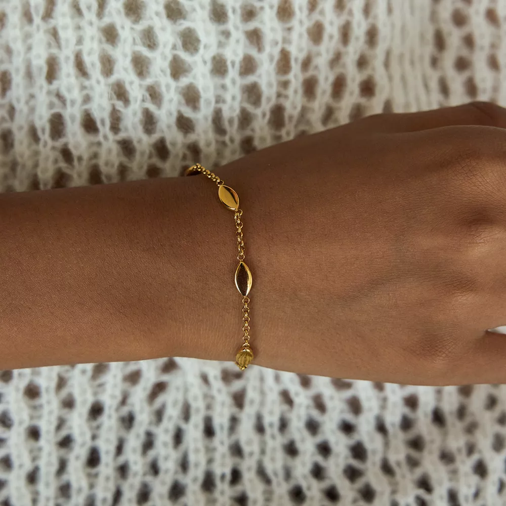 18K Gold-Plated Chain Link Bracelet, image 10