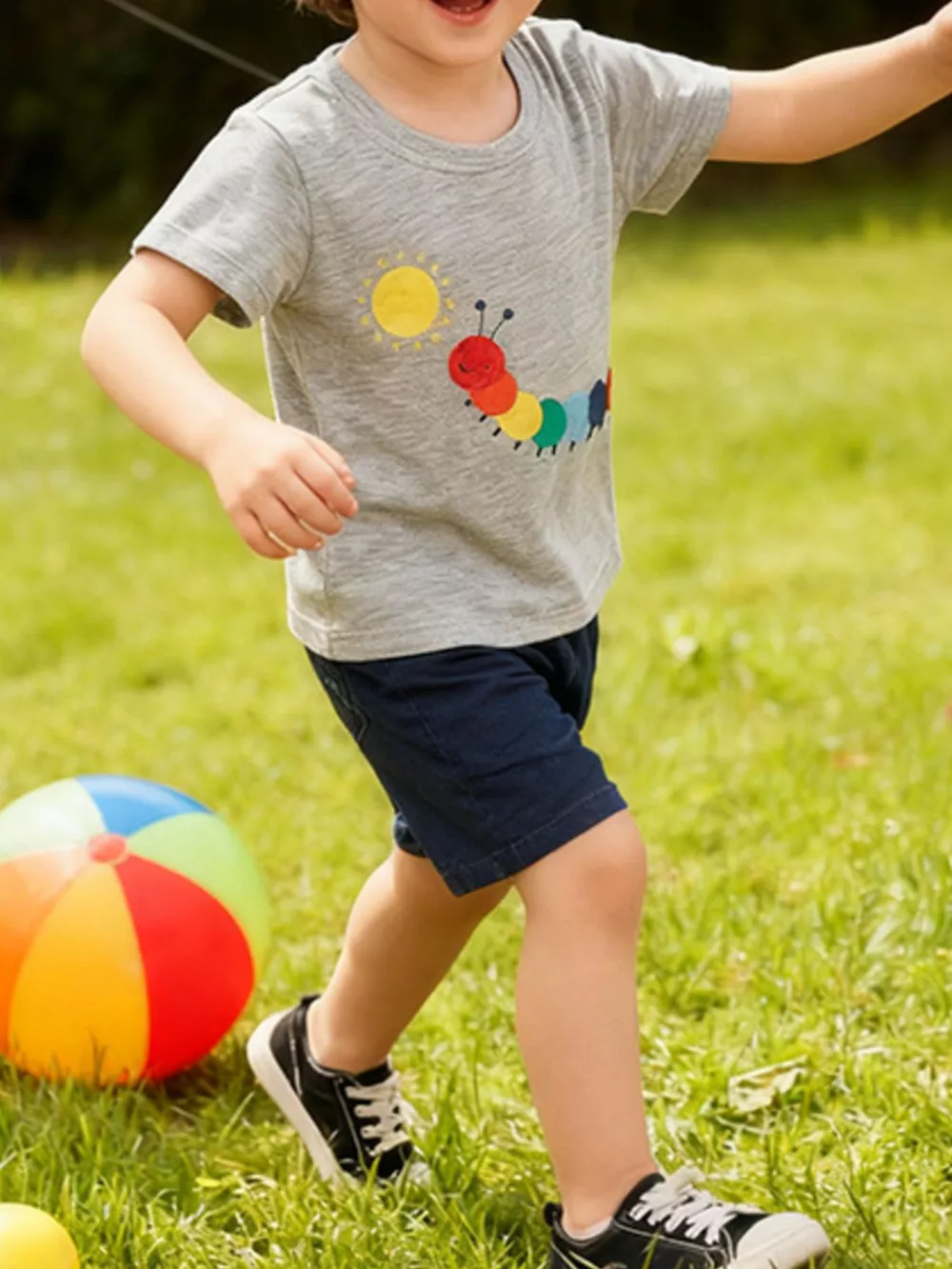 Children's Caterpillar Graphic Short Sleeve T-Shirt, image 2