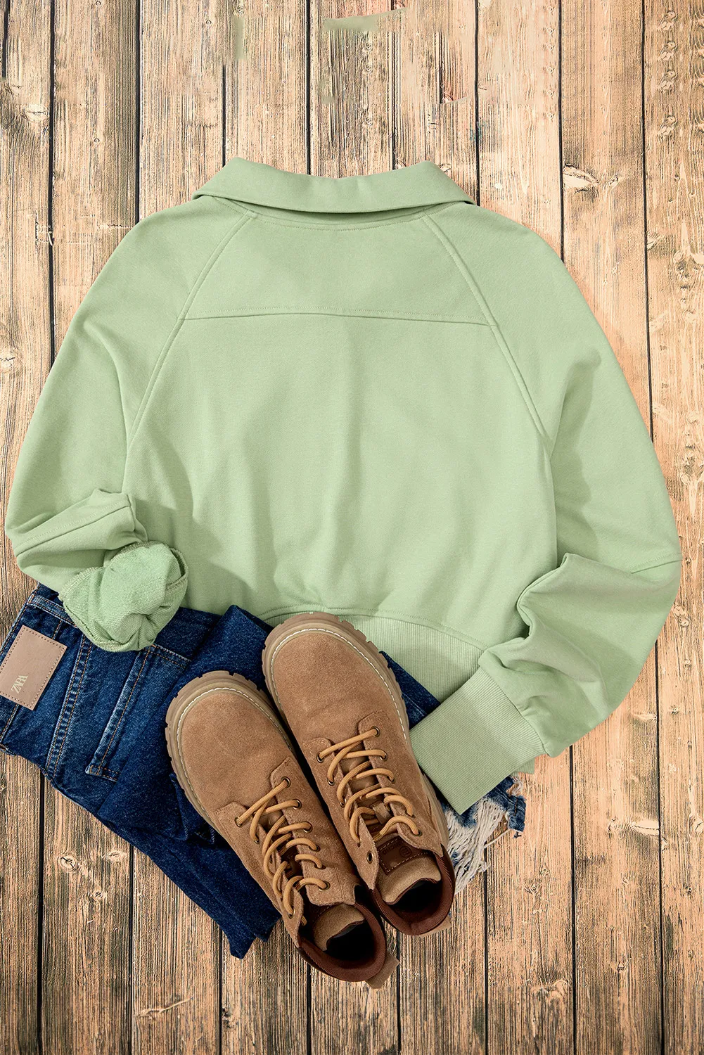 Half Zip Long Sleeve Sweatshirt, image 7
