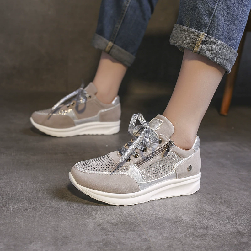 Lace Up Round Toe Sneakers, image 7