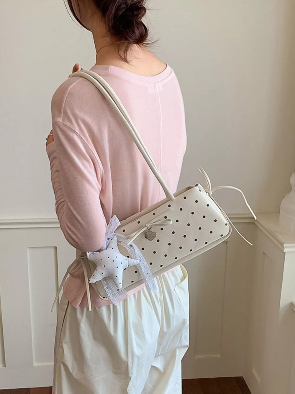 Polka Dot Shoulder Bag, image 8