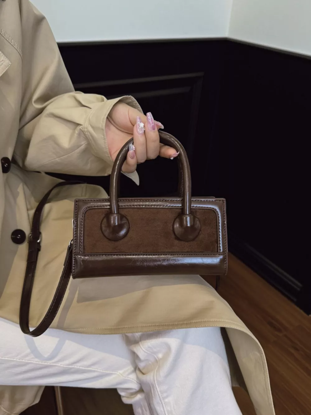 Top Handle Crossbody Bag, image 4