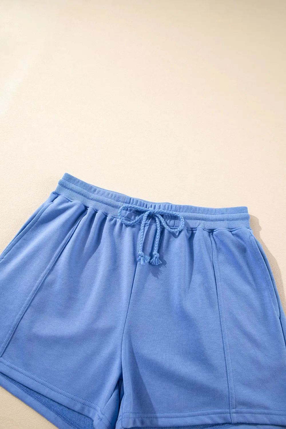 Drawstring Zipped Short Sleeve Hoodie and Shorts Set, image 4