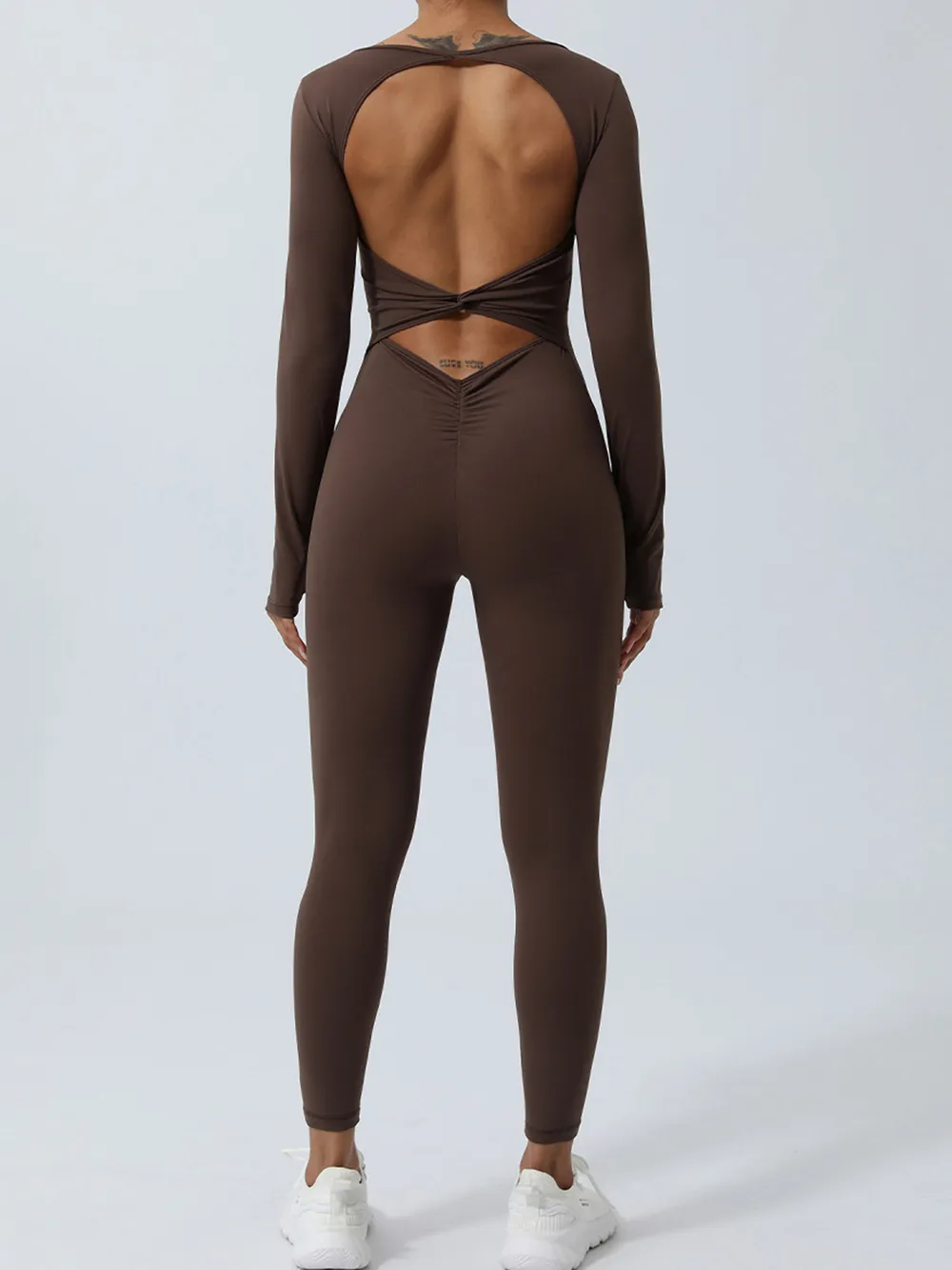 Twisted Backless Long Sleeve Jumpsuit, image 7