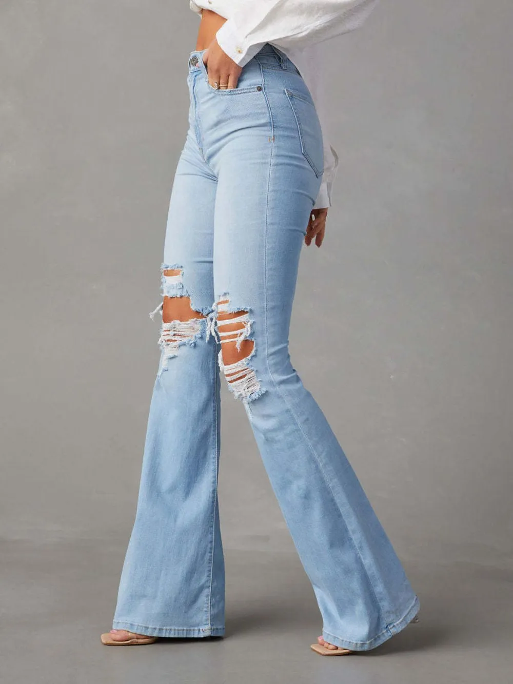 Distressed Jeans with Pockets, image 2