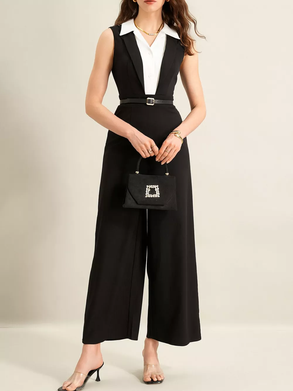 Sleeveless Wide Leg Jumpsuit, image 4