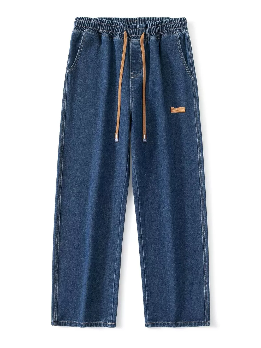 Men's Full Size Wide Leg Drawstring Jeans, image 2