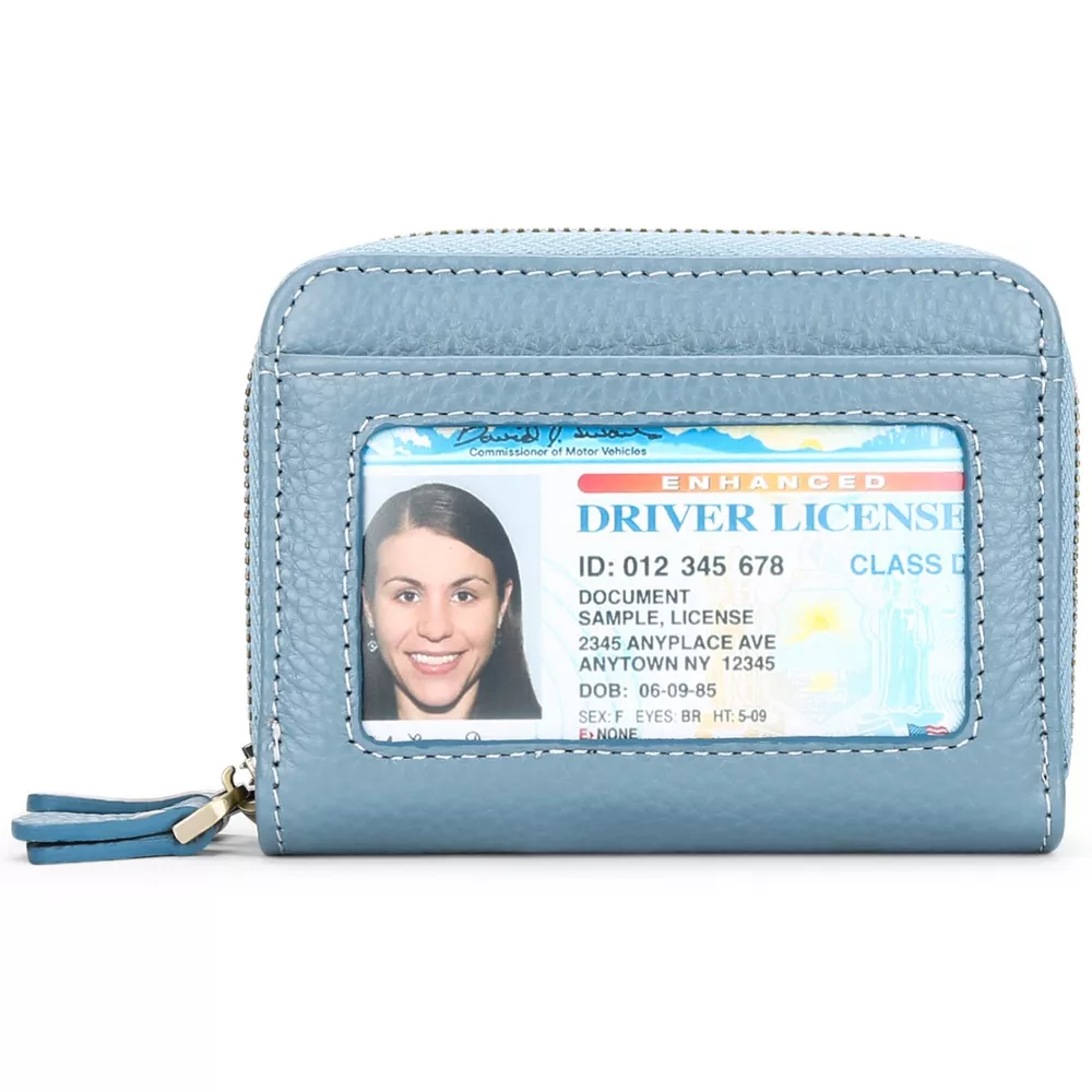 Leather Card Case with ID Window