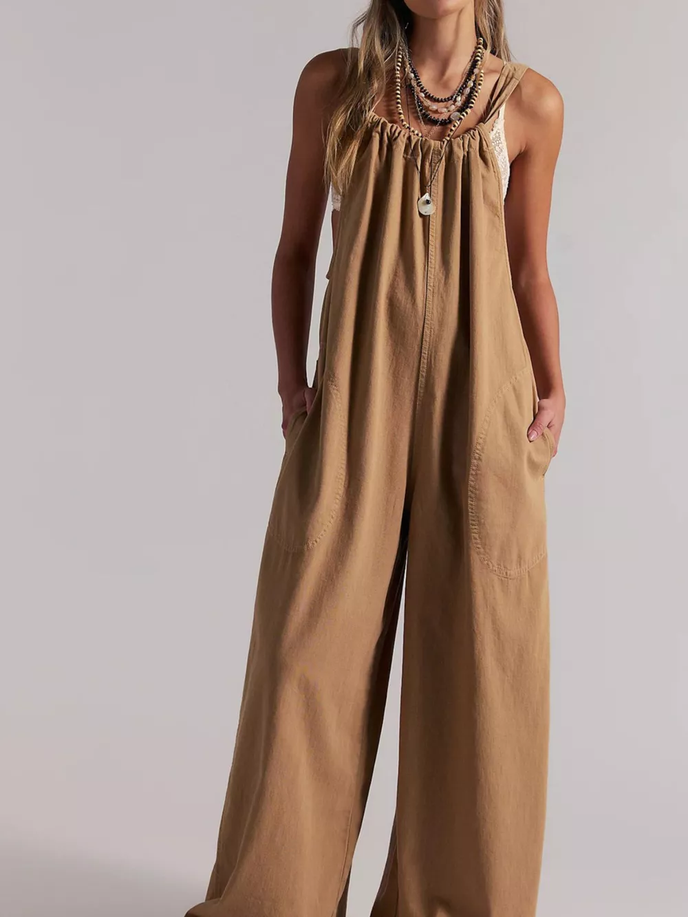 Sleeveless Wide-Leg Jumpsuit, image 27