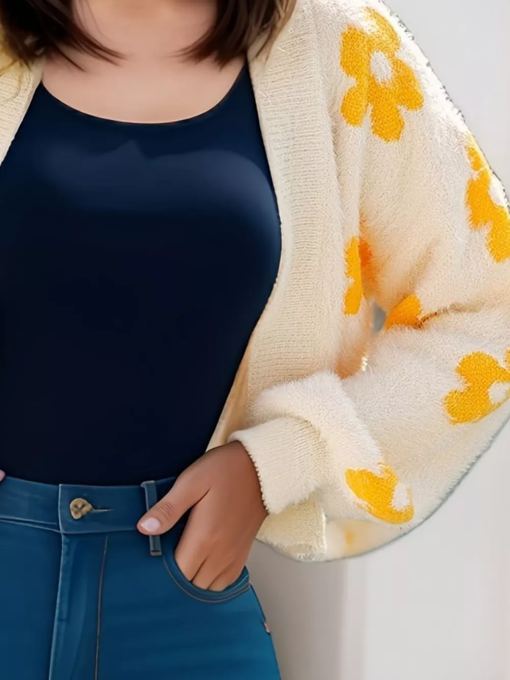 Floral Open Front Cardigan, image 21