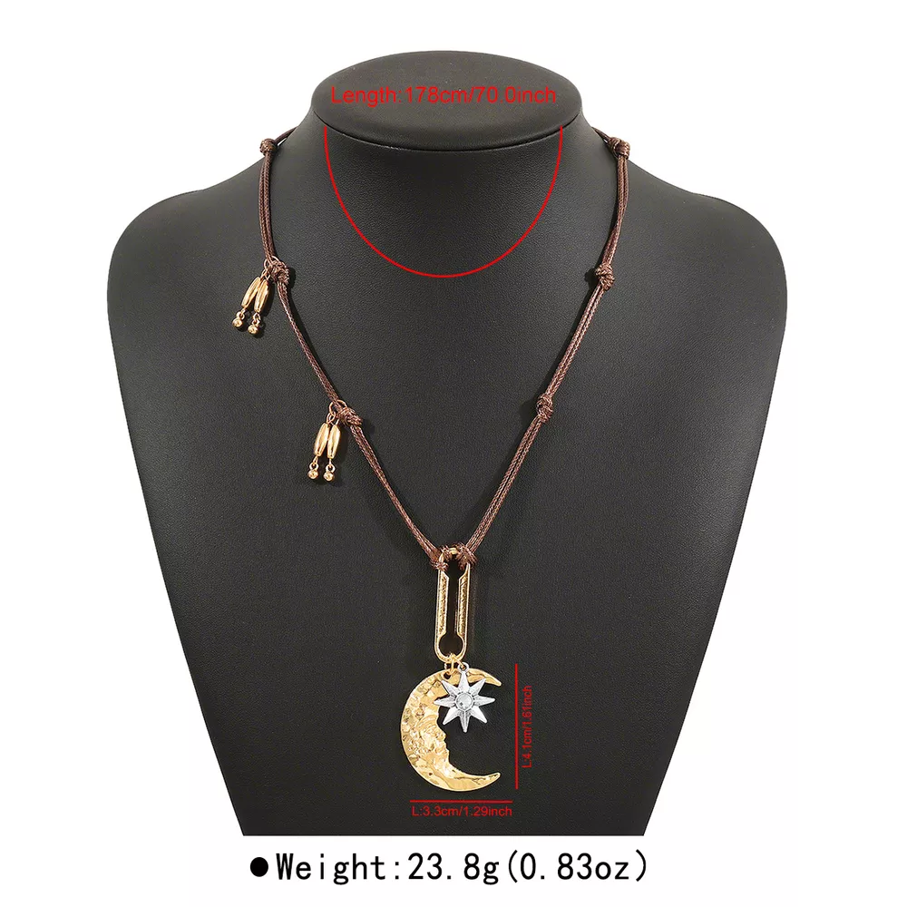 Moon & Sun Pendant Necklace, image 10