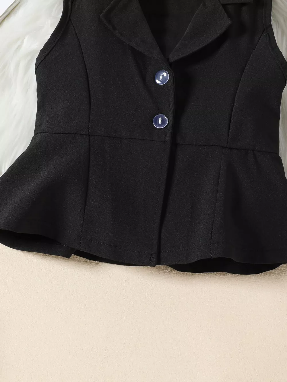 Sleeveless Blazer & Flare Pants Set, image 18