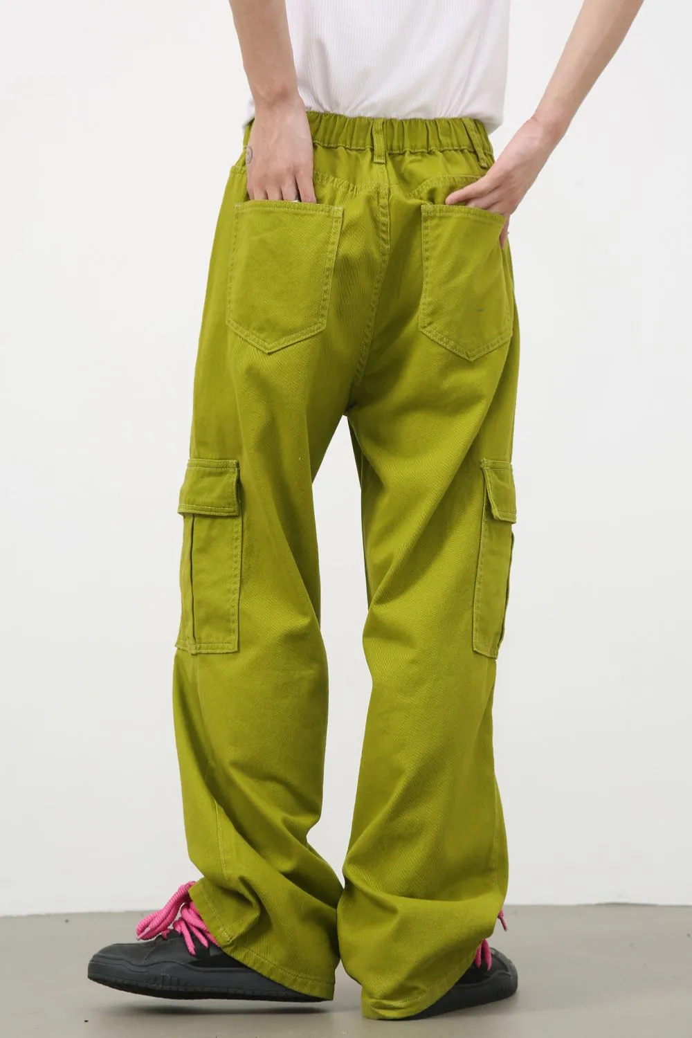 Men's Mid Rise Jeans with Cargo Pockets, image 2