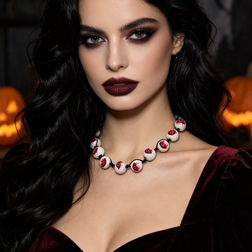 Halloween Beaded Choker Necklace, image 2