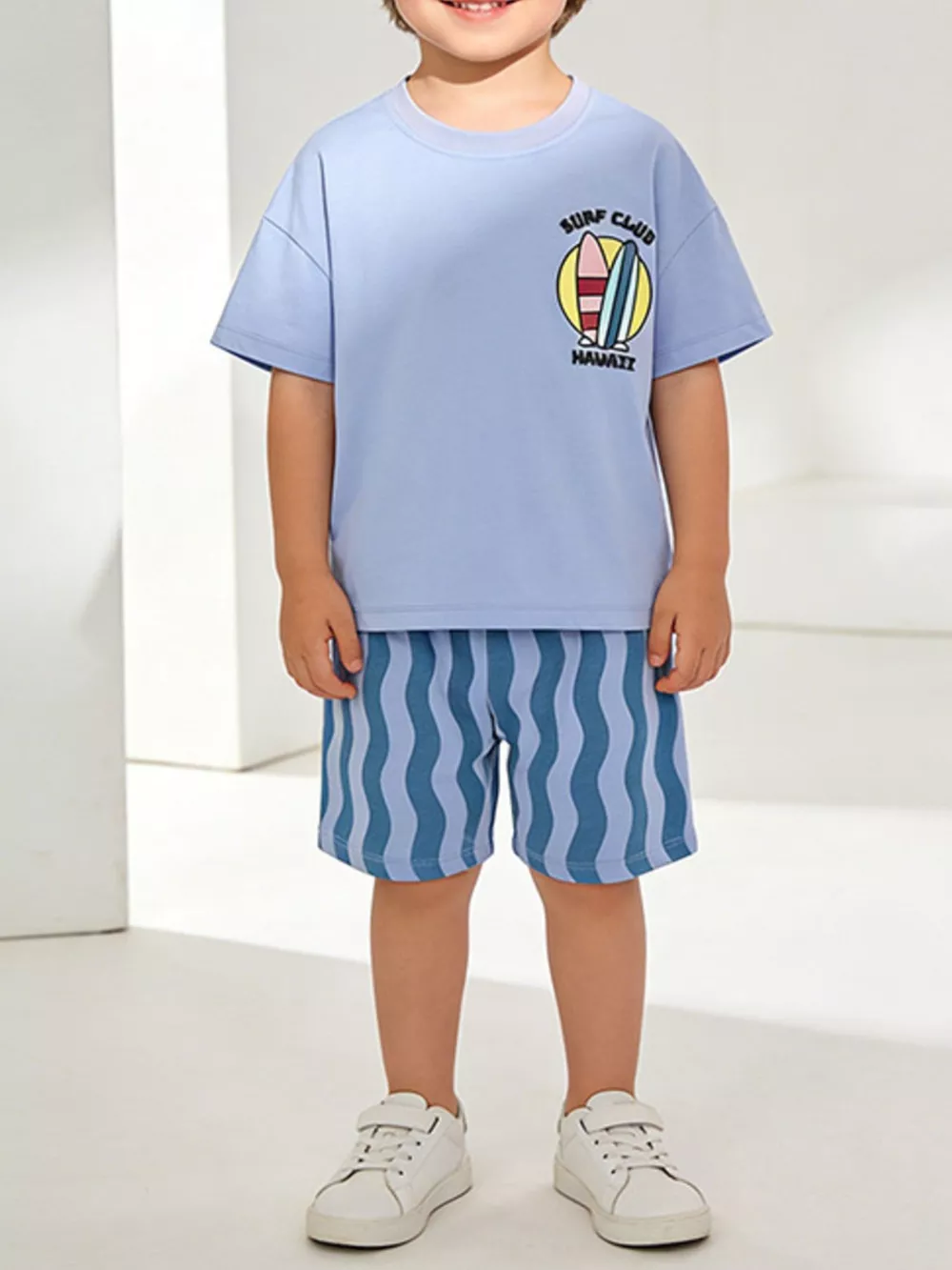 Children's Surf Club Hawaii Graphic Tee and Shorts Set, image 2