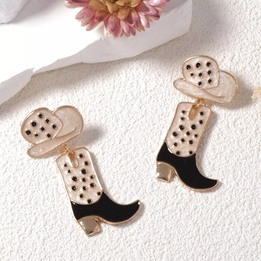 Cowgirl Boot and Hat Dangle Earrings, image 17