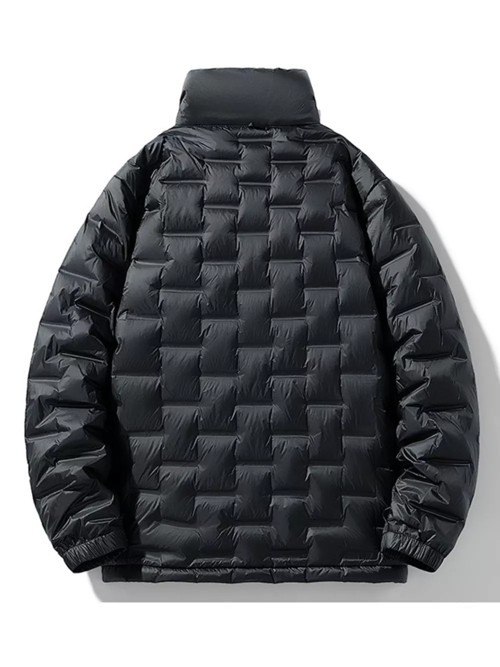 Men's Full Size Padded Quilted Winter Puffer Jacket Plus Size, image 2