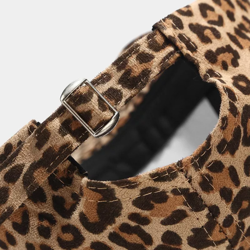 Leopard Cotton Baseball Cap, image 4