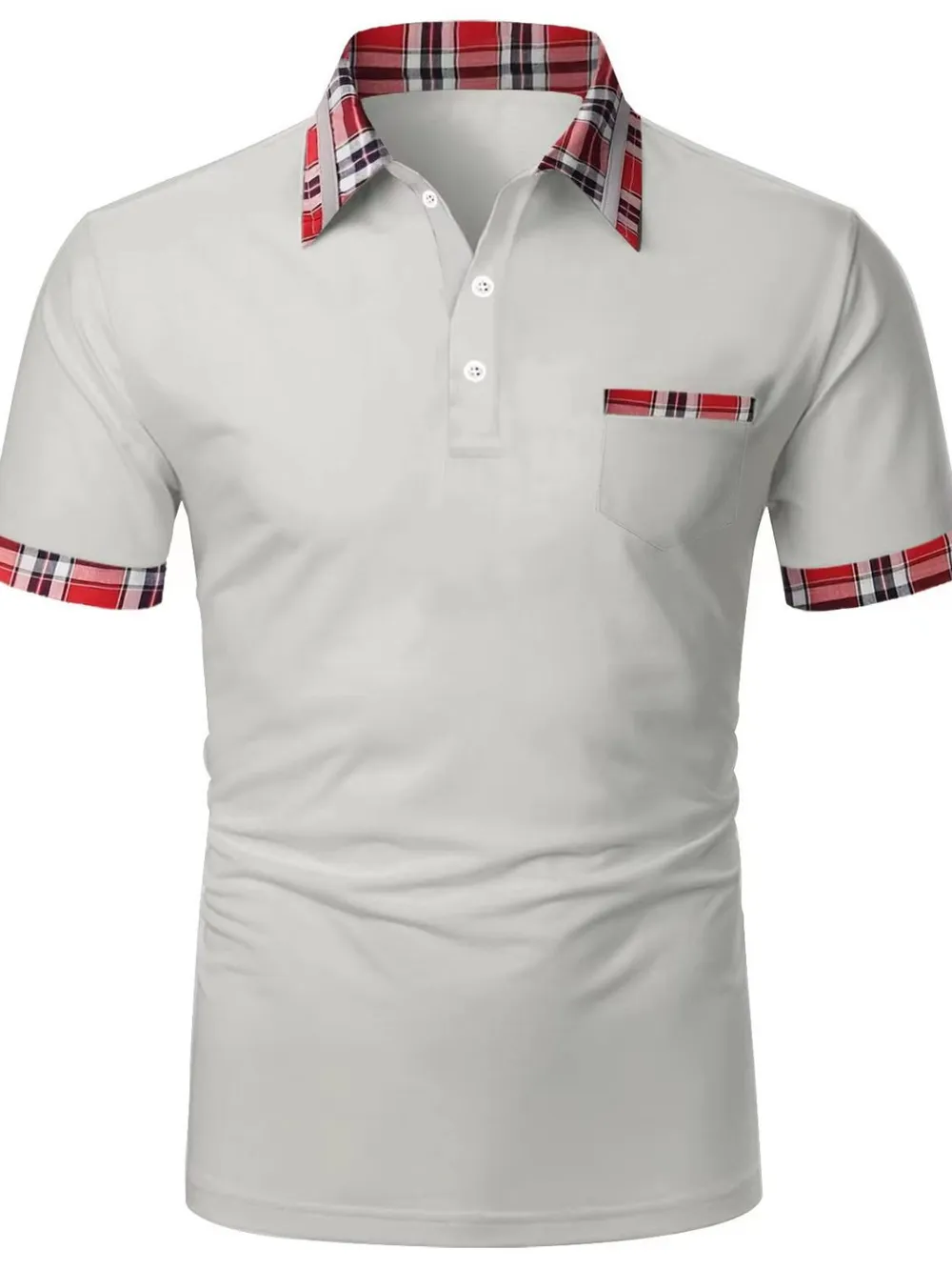 Men's Full Size Collared Neck Short Sleeve Polo Plus Size, image 5