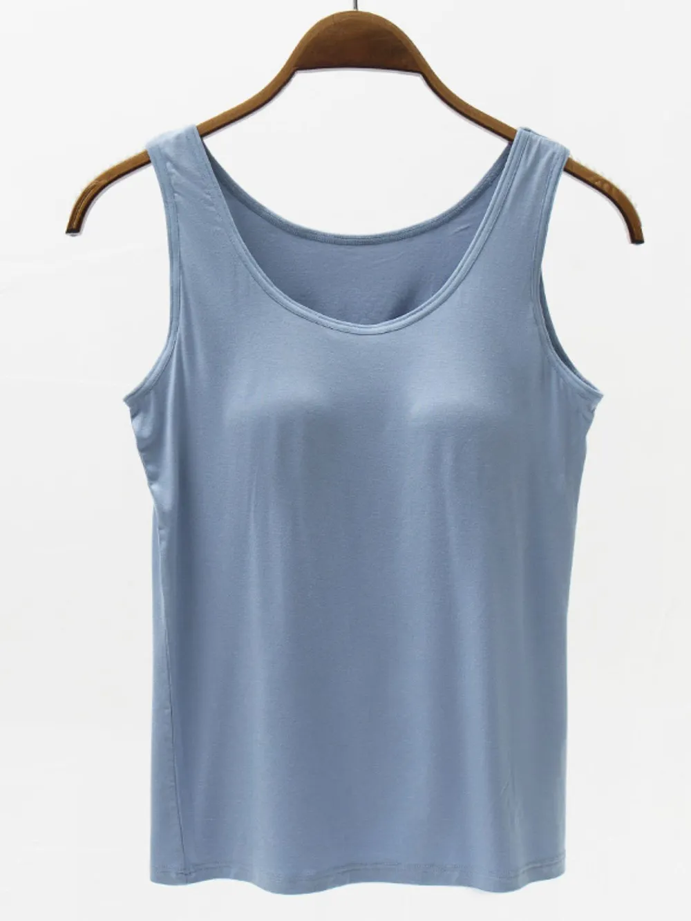 Full Size Wide Strap Modal Tank with Bra, image 5