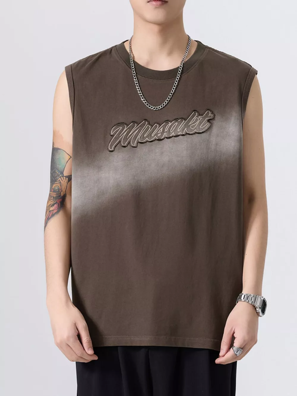 Men's Plus Size Round Neck Tank, image 7