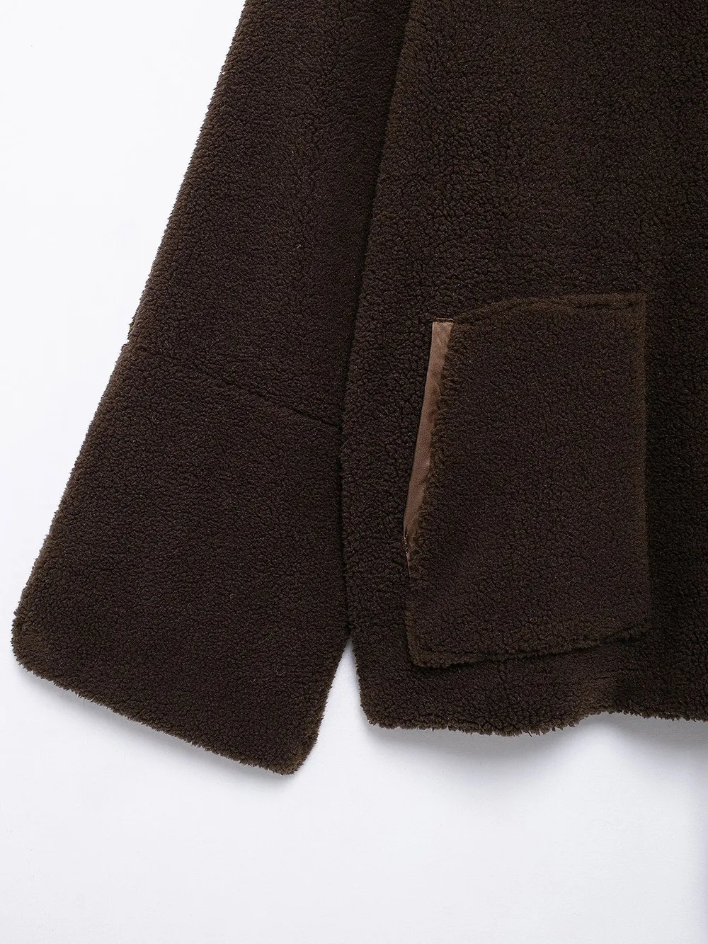 Turtleneck Zip Up Long Sleeve Plush Jacket, image 31