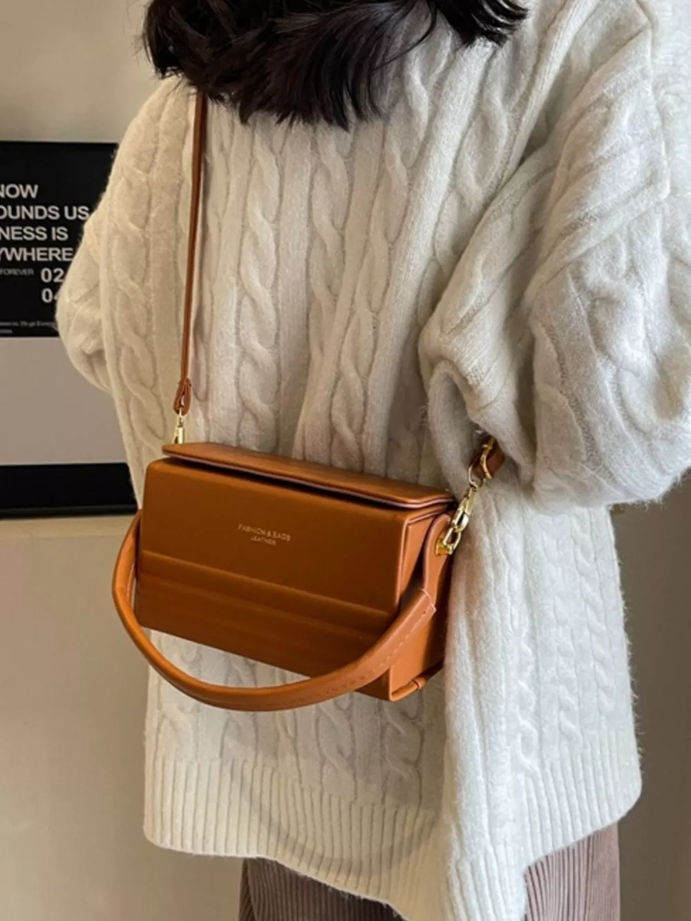 Box-Shaped Crossbody Bag, image 6
