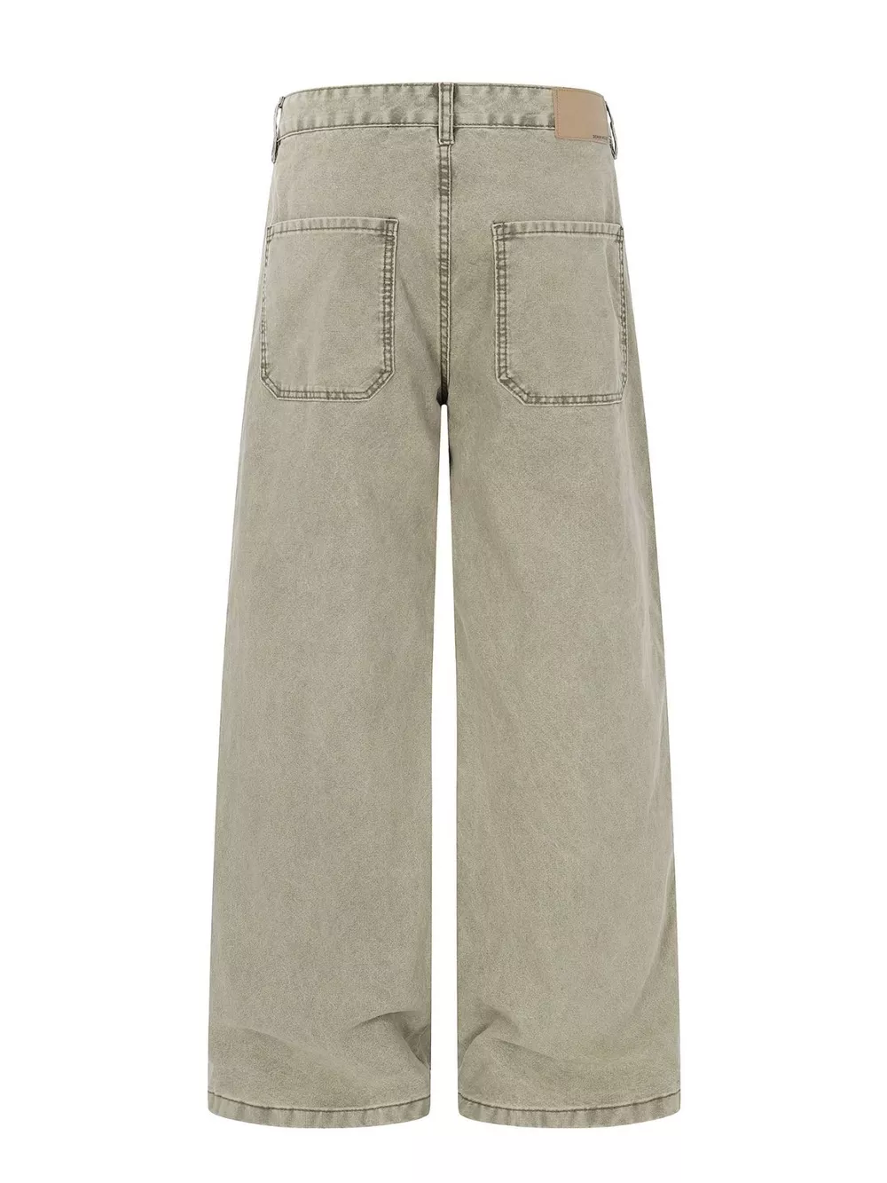 Men's Patchwork Wide-Leg Cargo Pants, image 3