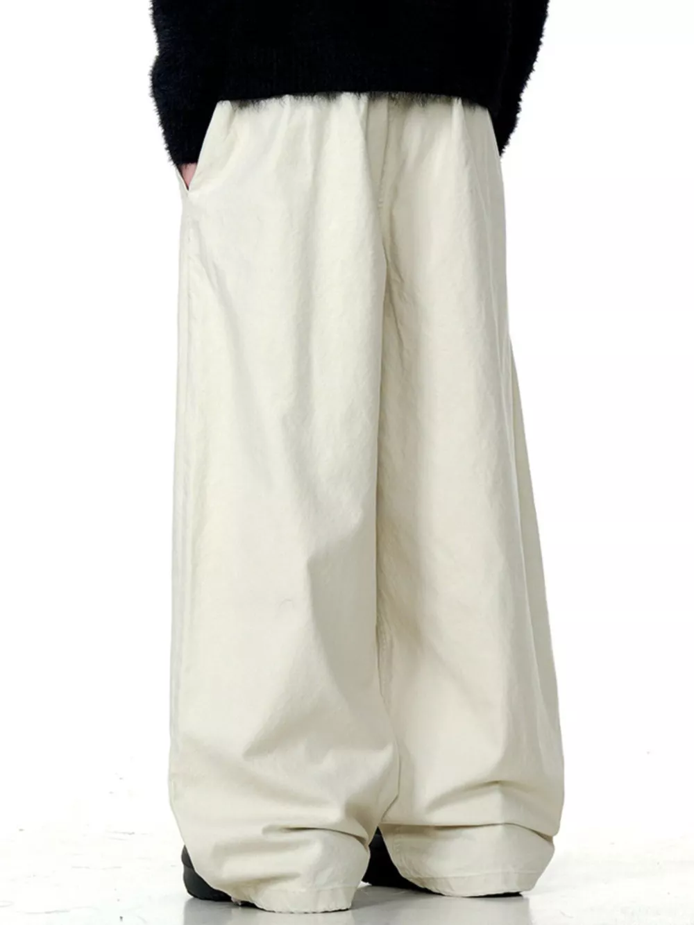 Men's Wide Leg Drawstring Casual Pants, image 4