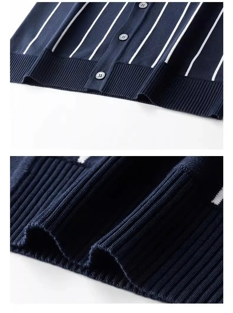 Men's Full Size Striped Button Up Top Plus Size, image 5