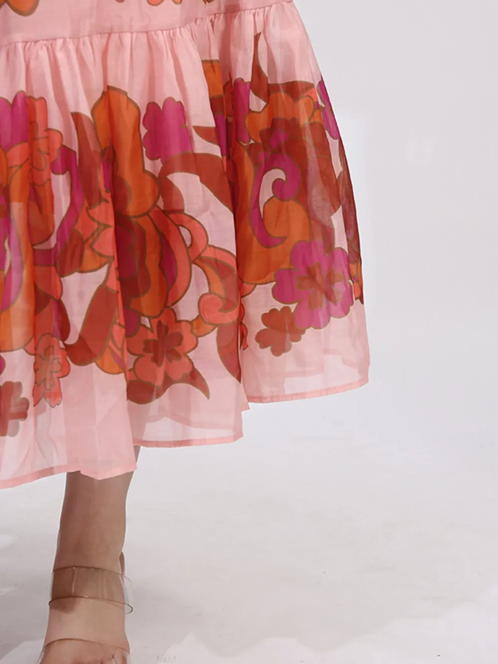 Button Front Puff Sleeve Dress, image 11