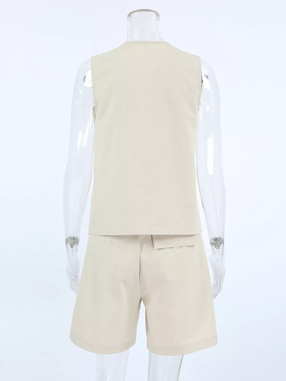 Button Up Vest and Shorts Set, image 8