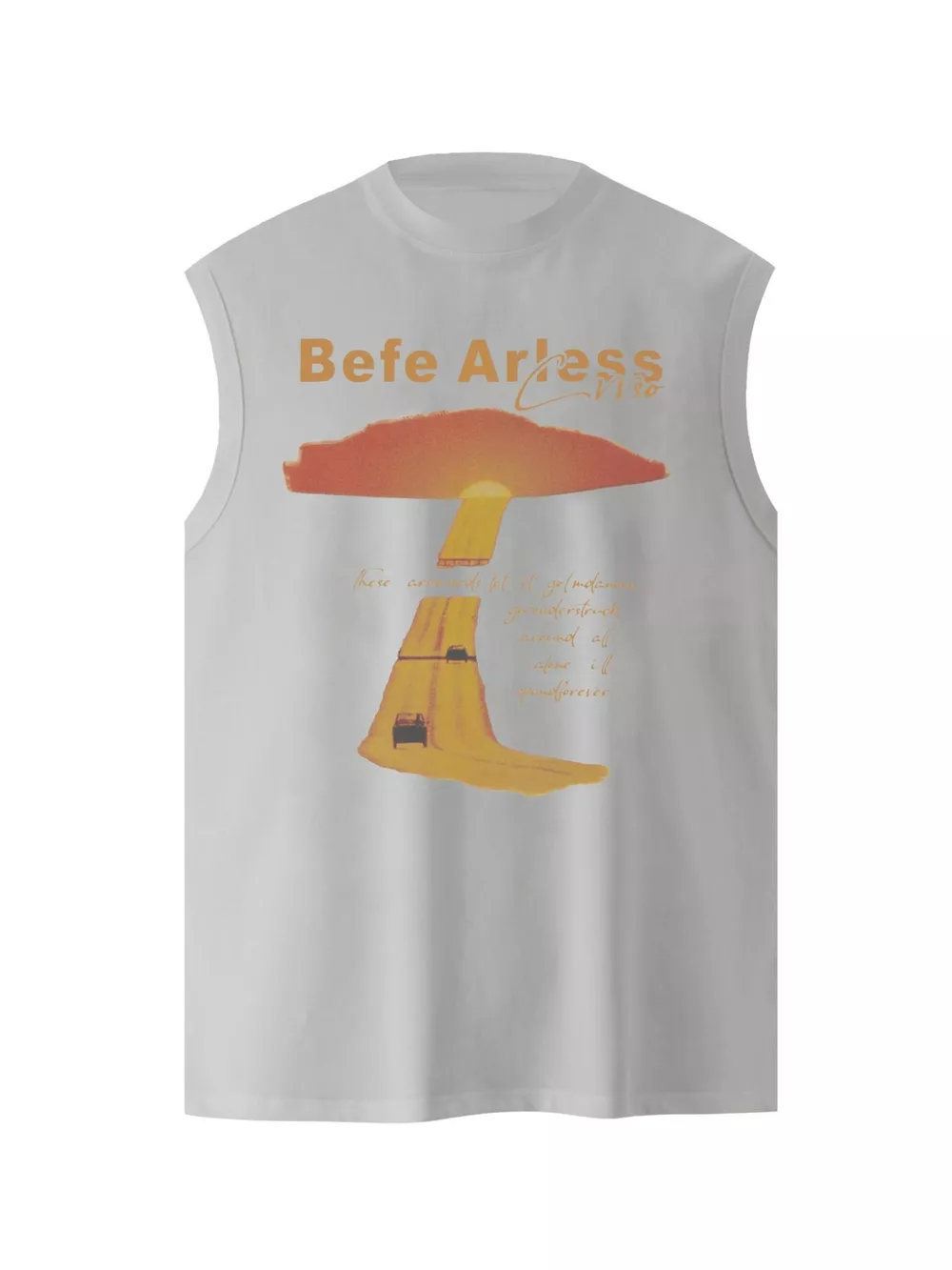 Men's Graphic Round Neck Tank, image 2